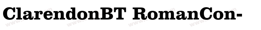 ClarendonBT RomanCon字体转换